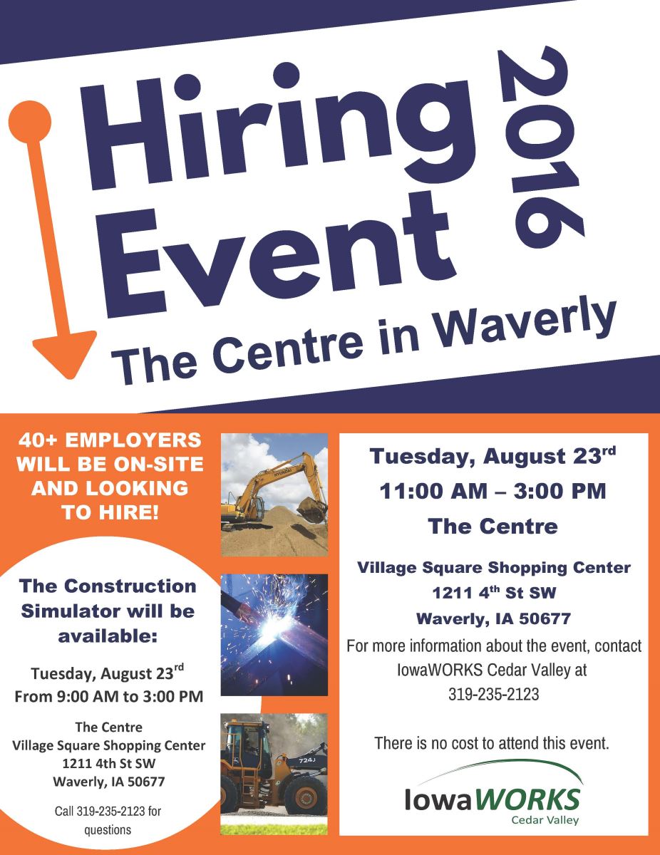 Hiring Event The City of Waverly